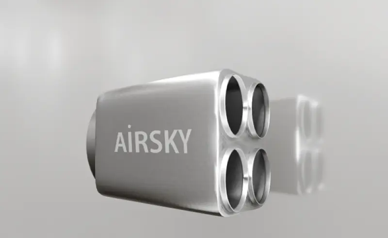 AİRSKY 800 İZOLELİ 1.5mm PASLANMAZ ÇELİK ISI DAĞILIM PANELİ TPA 20 ISI HORTUMU UYUMLU DÖRTLÜ